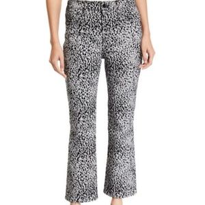 Rag & Bone Hana Grey Cheetah Cropped Jeans pants